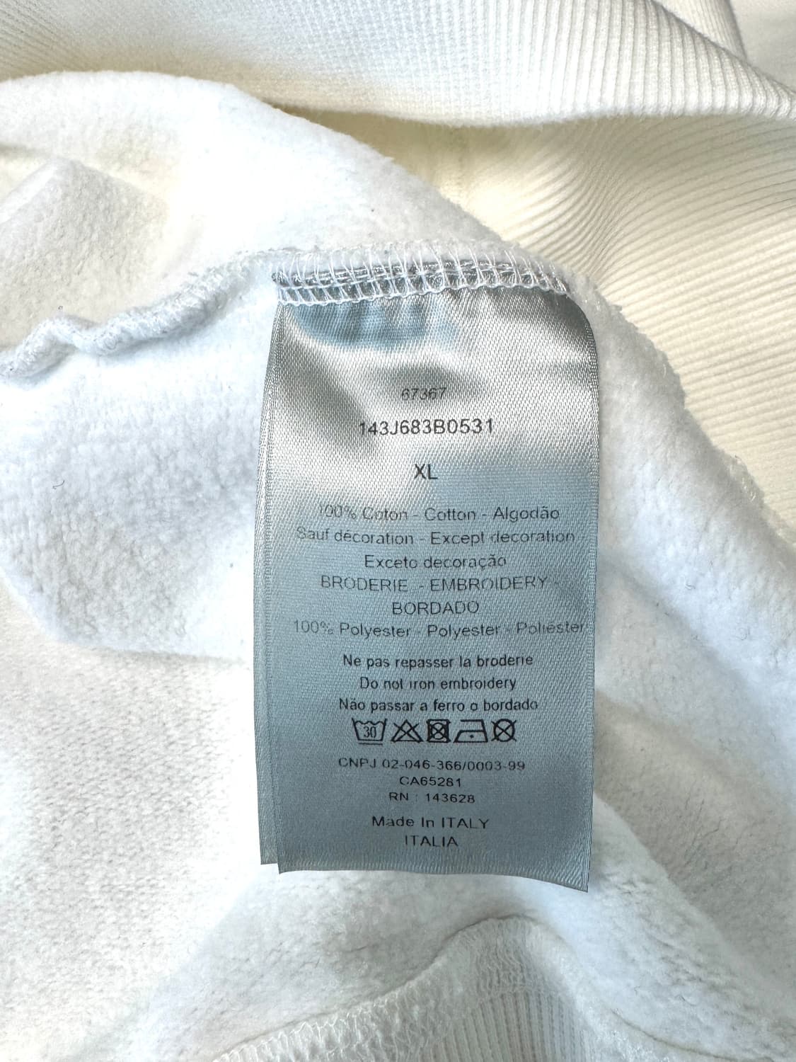 DIOR 디올 21AW×PETER DOIG 프론트 로고 자수 후디 XL 상품이미지6