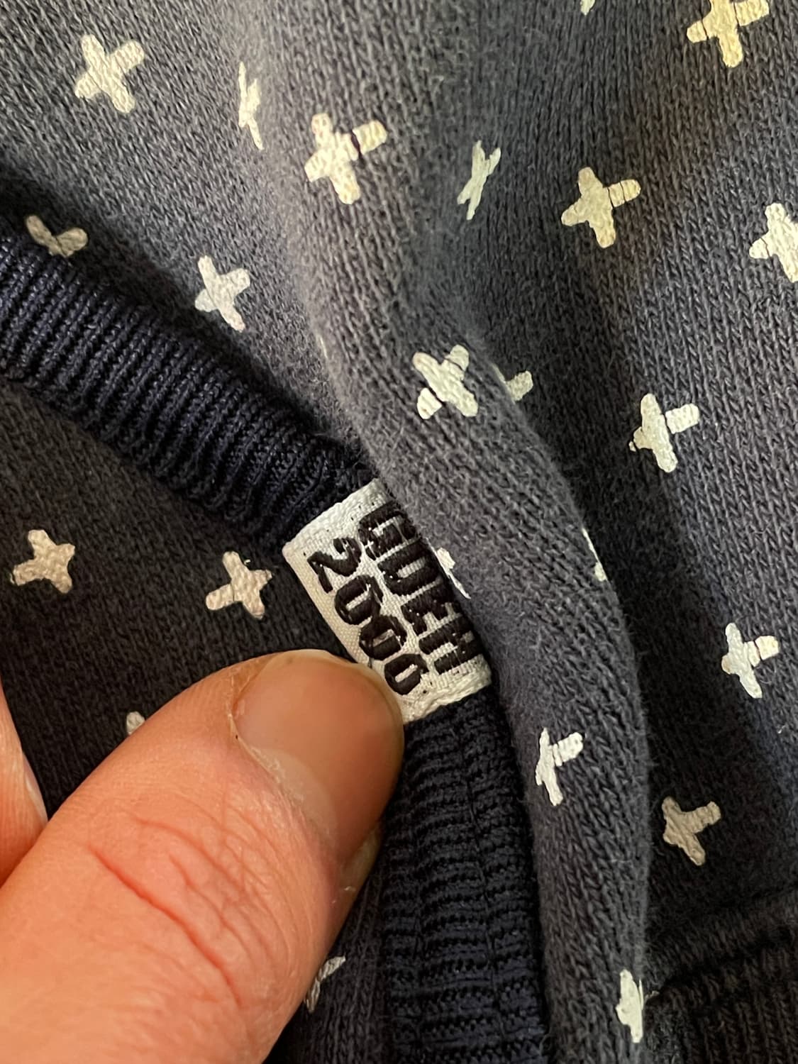 00s goodenough sashiko navy hoodie 상품이미지8