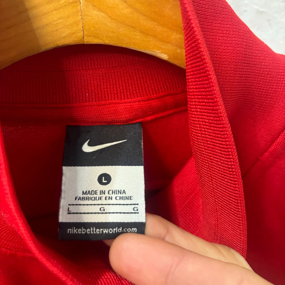 나이키 10-13 국대 레드 트랙탑 져지 L 상품이미지6