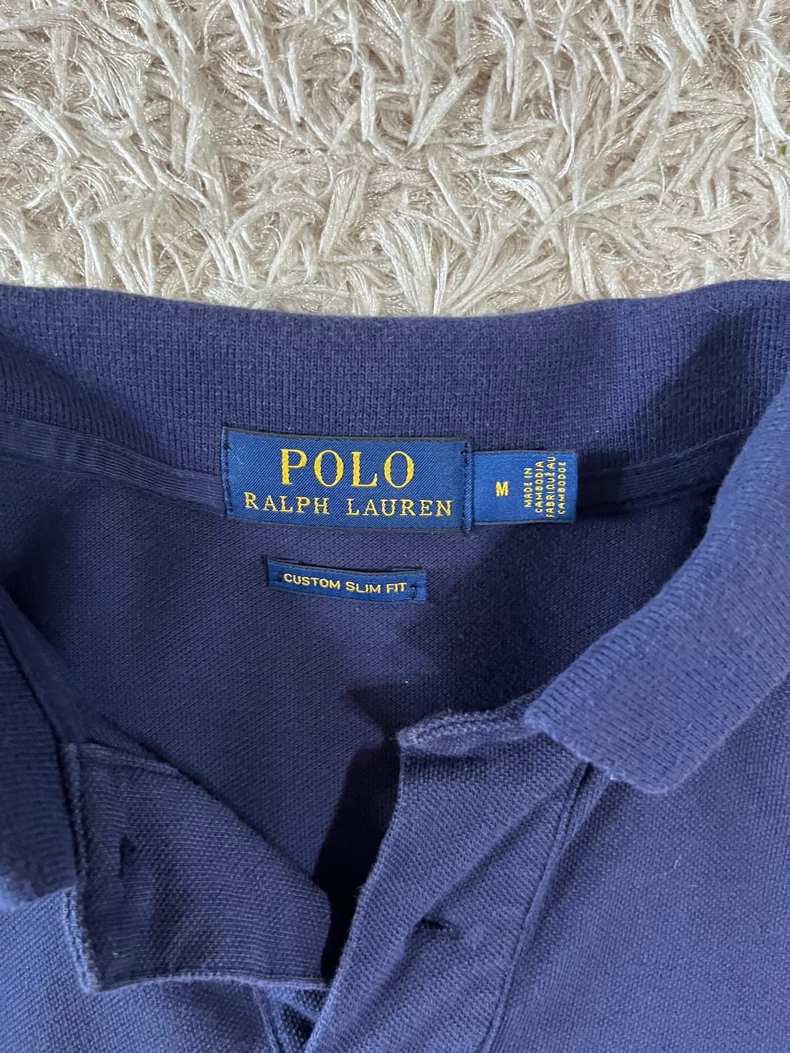 폴로 랄프로렌 네이비 반팔 카라티 M 상품이미지2