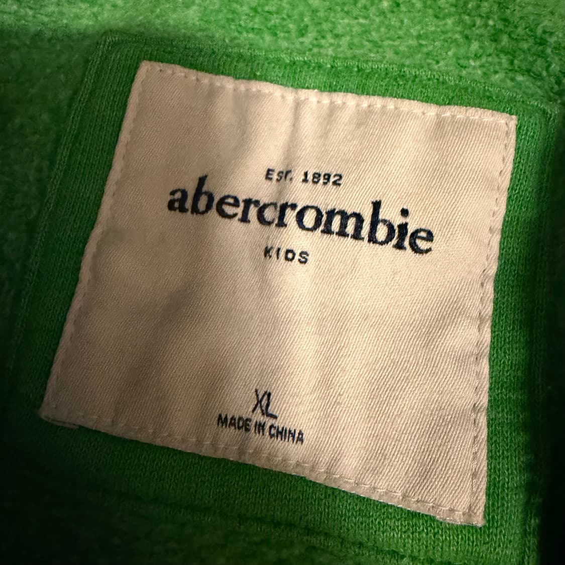 아베크롬비 초록 후드집업 xl 상품이미지3