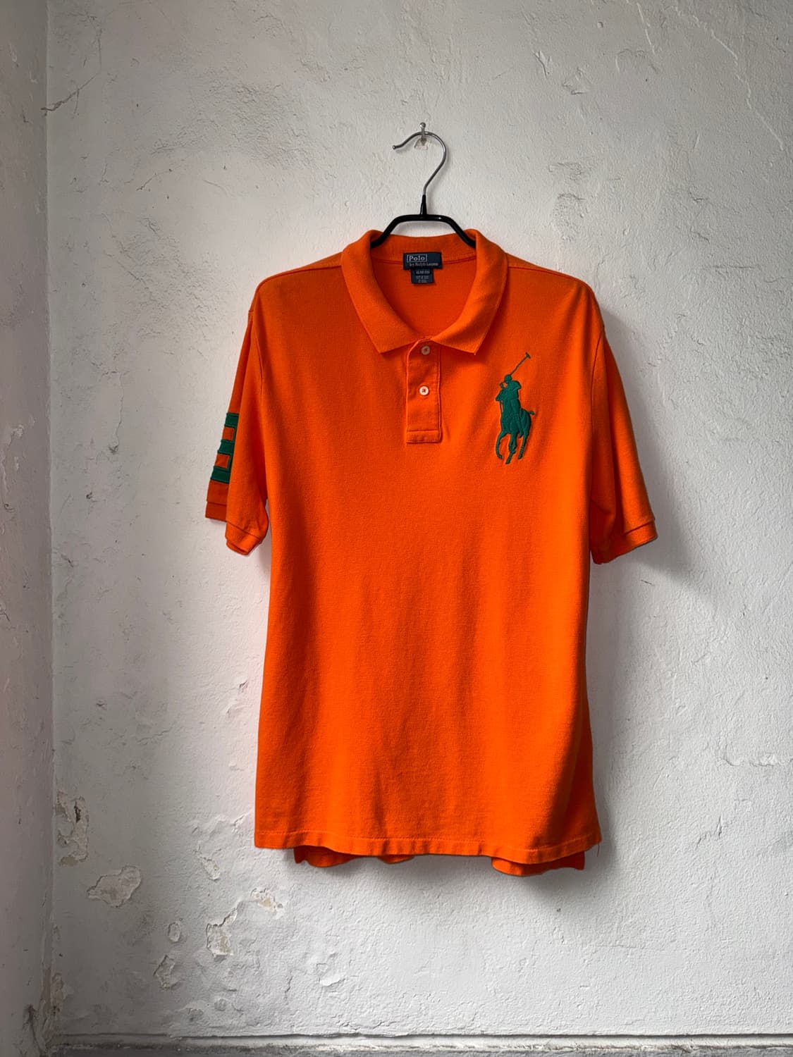 [XL]Polo 폴로 오렌지 빅포니 반팔 카라티 상품이미지1