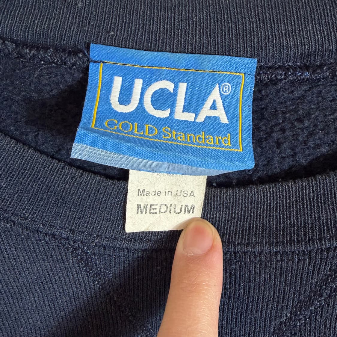 90s UCLA 트로피컬 블록 크루넥 스웨트셔츠(M) 상품이미지4