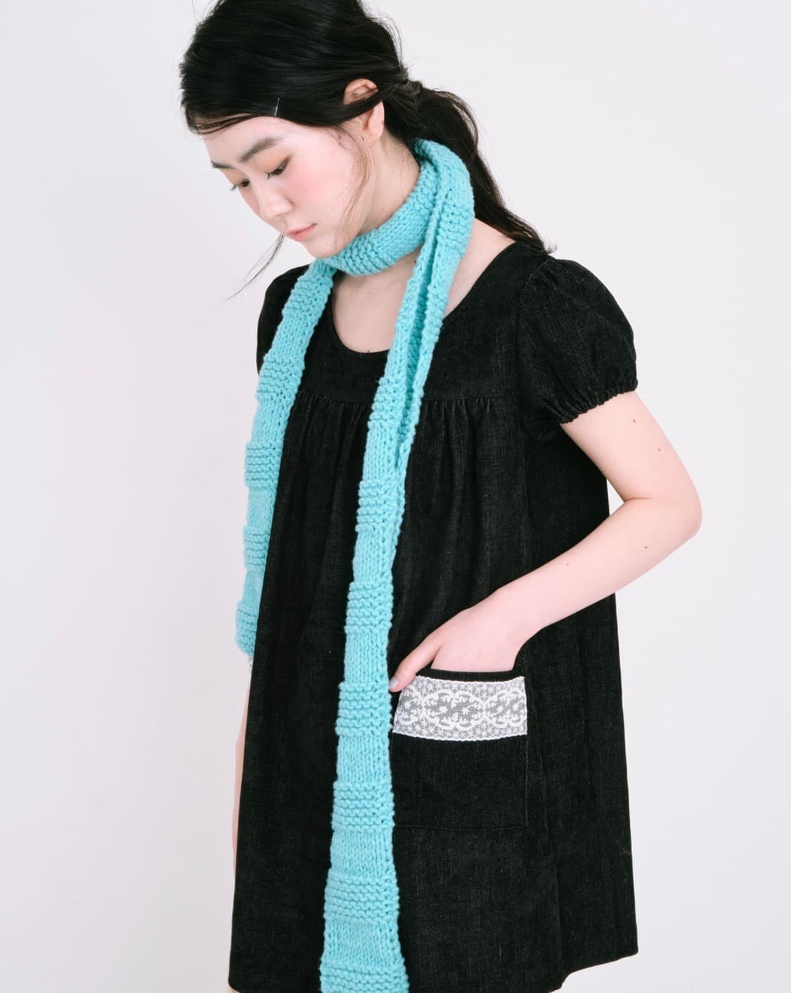 나비버스 Handmade Letter muffler_Mint 상품이미지2