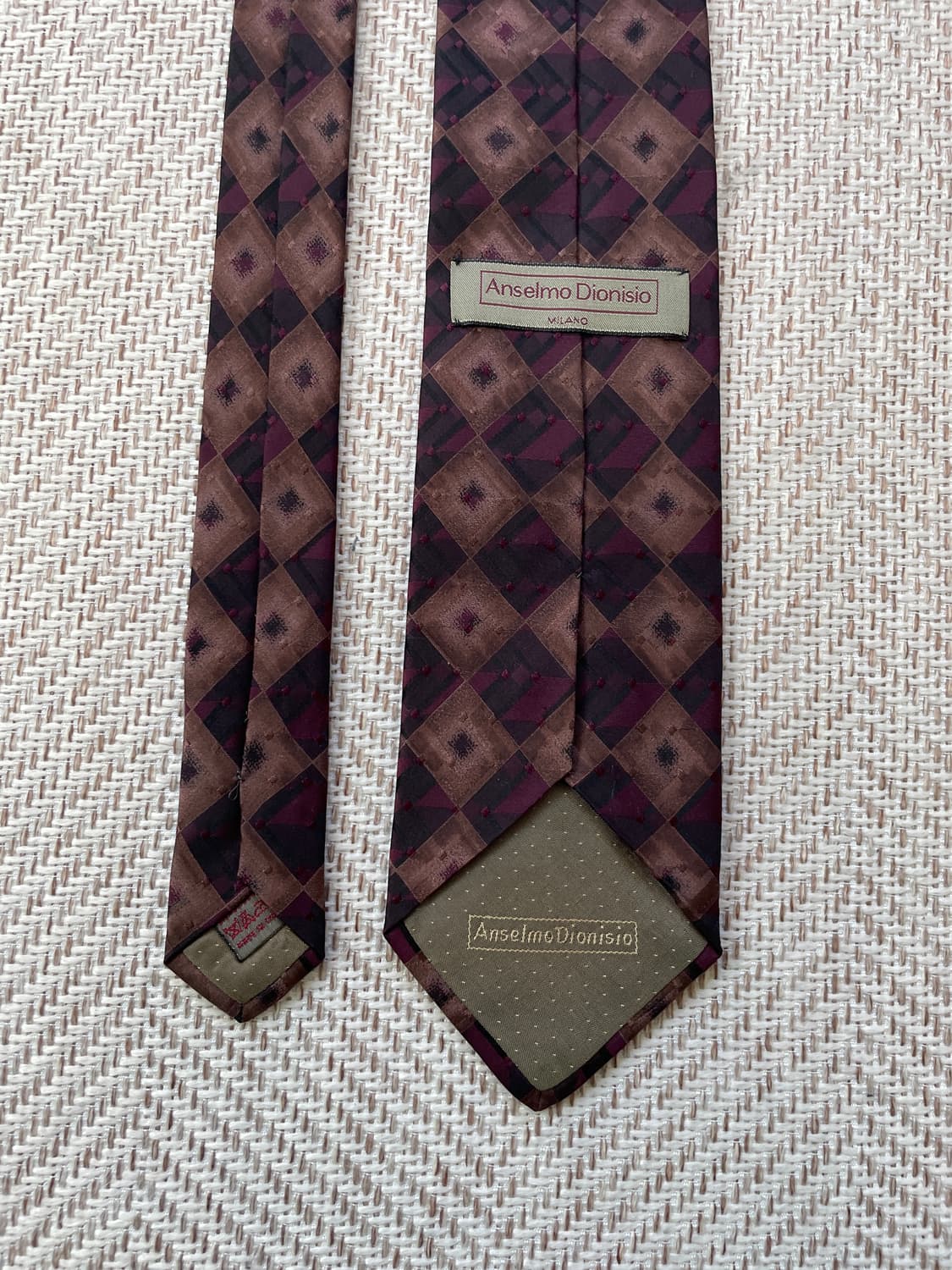 안셀모 밀라노 다이아 패턴 넥타이 J03756 상품이미지4