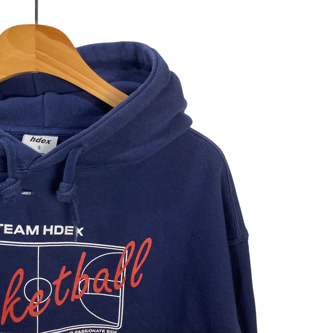 HDEX 프린팅 네이비 후드 상품이미지3