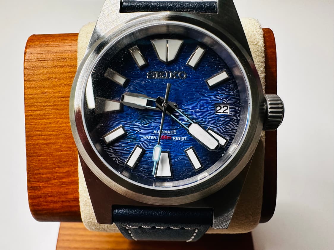 세이코 MOD 커스텀 블루 오토매틱 시계 판매 상품이미지3