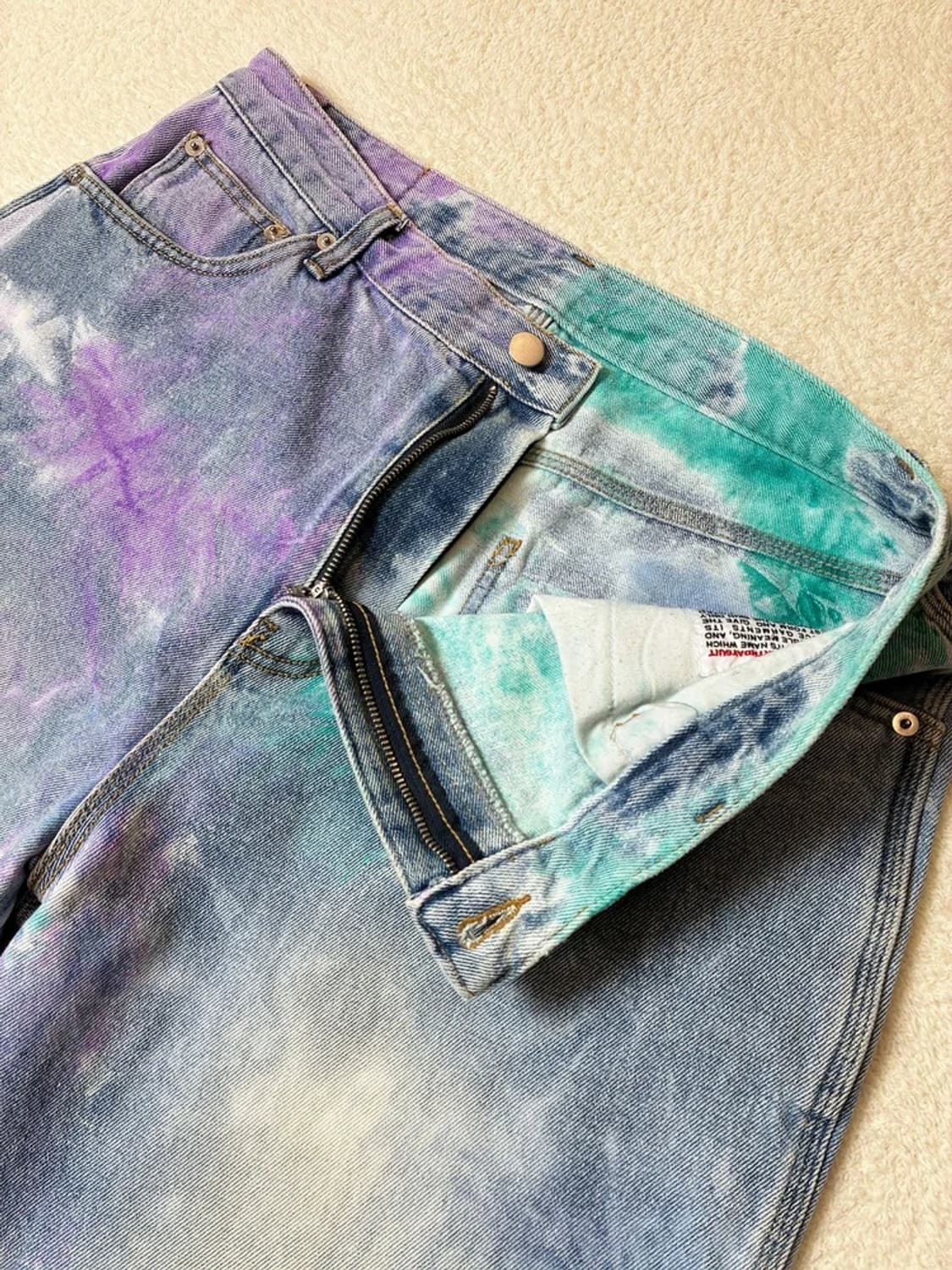 벌스데이수트 22ss 타이다이 데님 팬츠 PN6634 상품이미지3