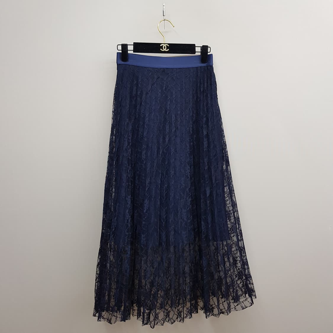 산드로 레이스 플리츠 롱 스커트 1사이즈 상품이미지1