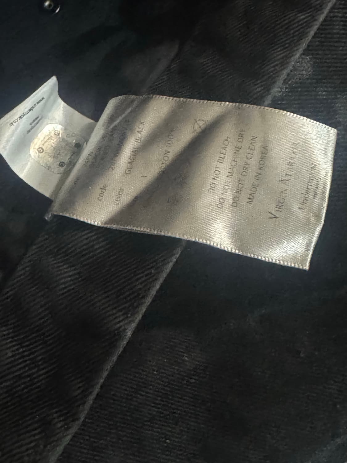 언더마이카 글레이셜 벨베틴 플레어드 진 블랙 - 24FW 상품이미지6