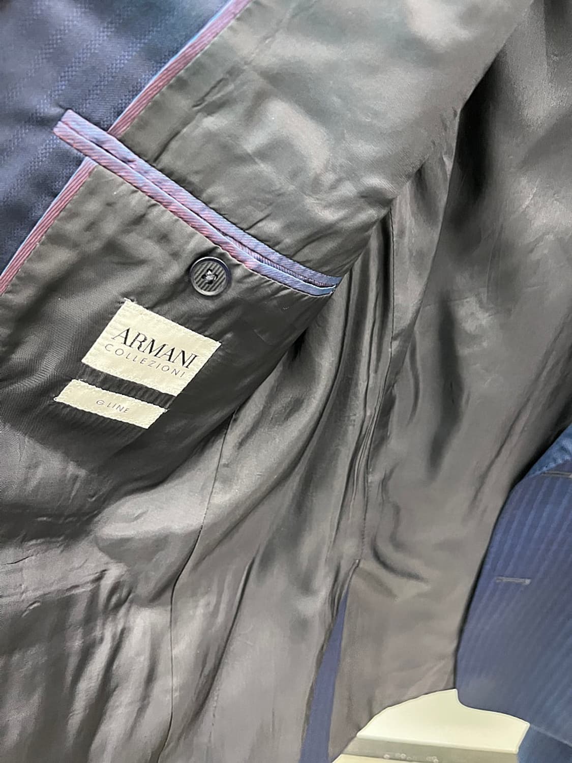 100-105,34) 알마니 네이비 슈트  상품이미지4