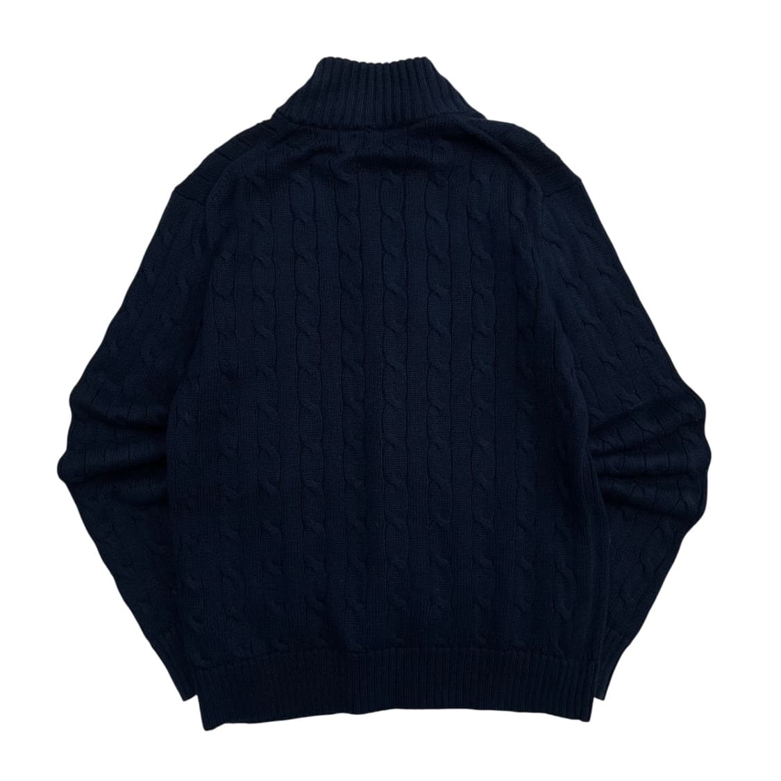 폴로 랄프로렌 레드포니 네이비 꽈배기 니트집업 S 상품이미지2