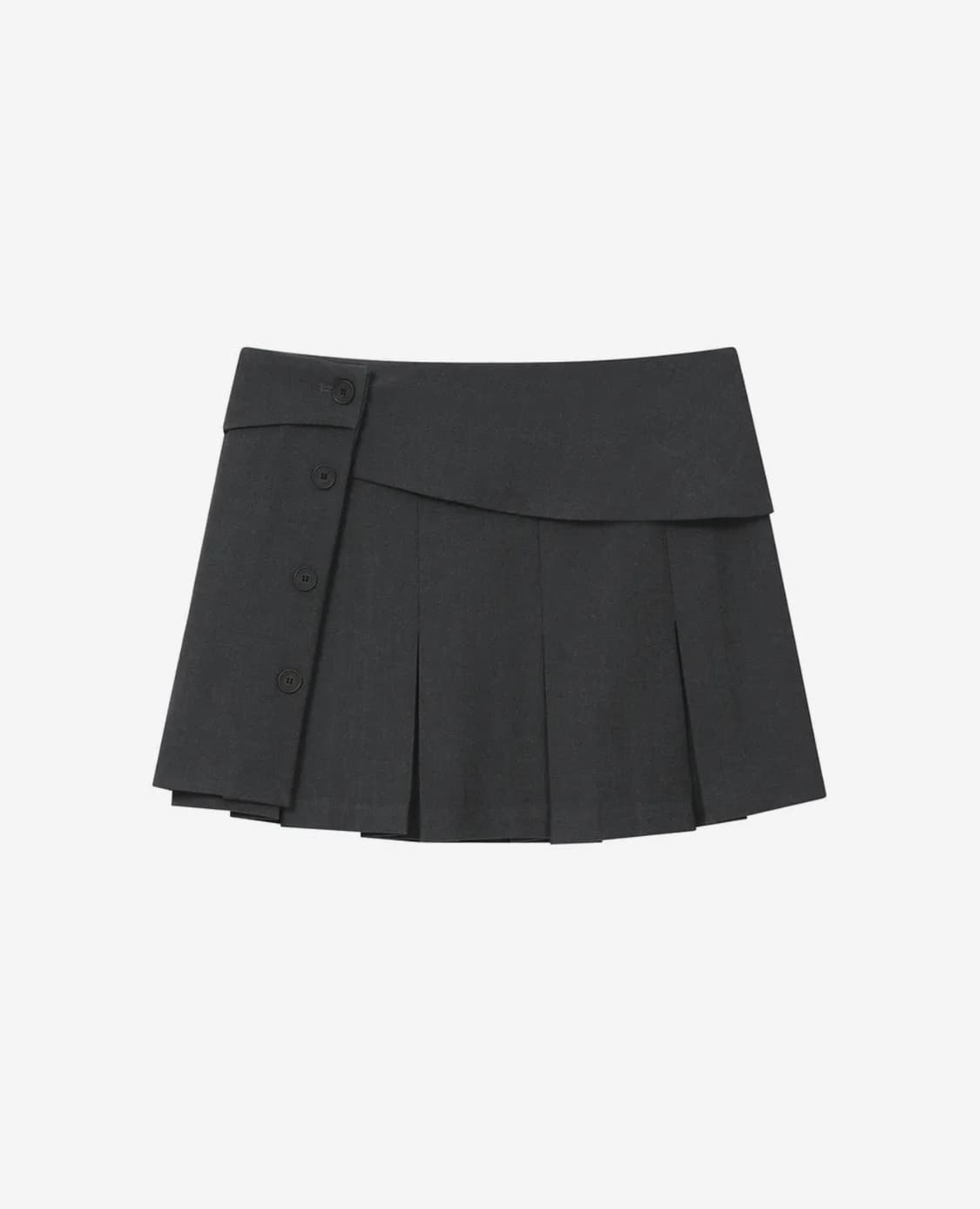 미세키서울 pleats wrap mini skirt charcoal 상품이미지1