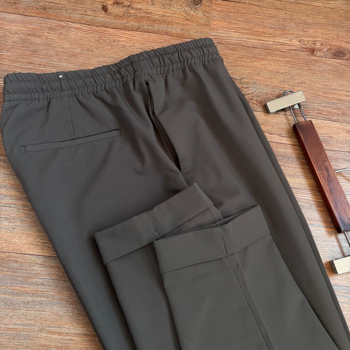 ZARA 자라 XL 35 36 팬츠 바지 허리 밴드 루즈 테이퍼드 상품이미지3