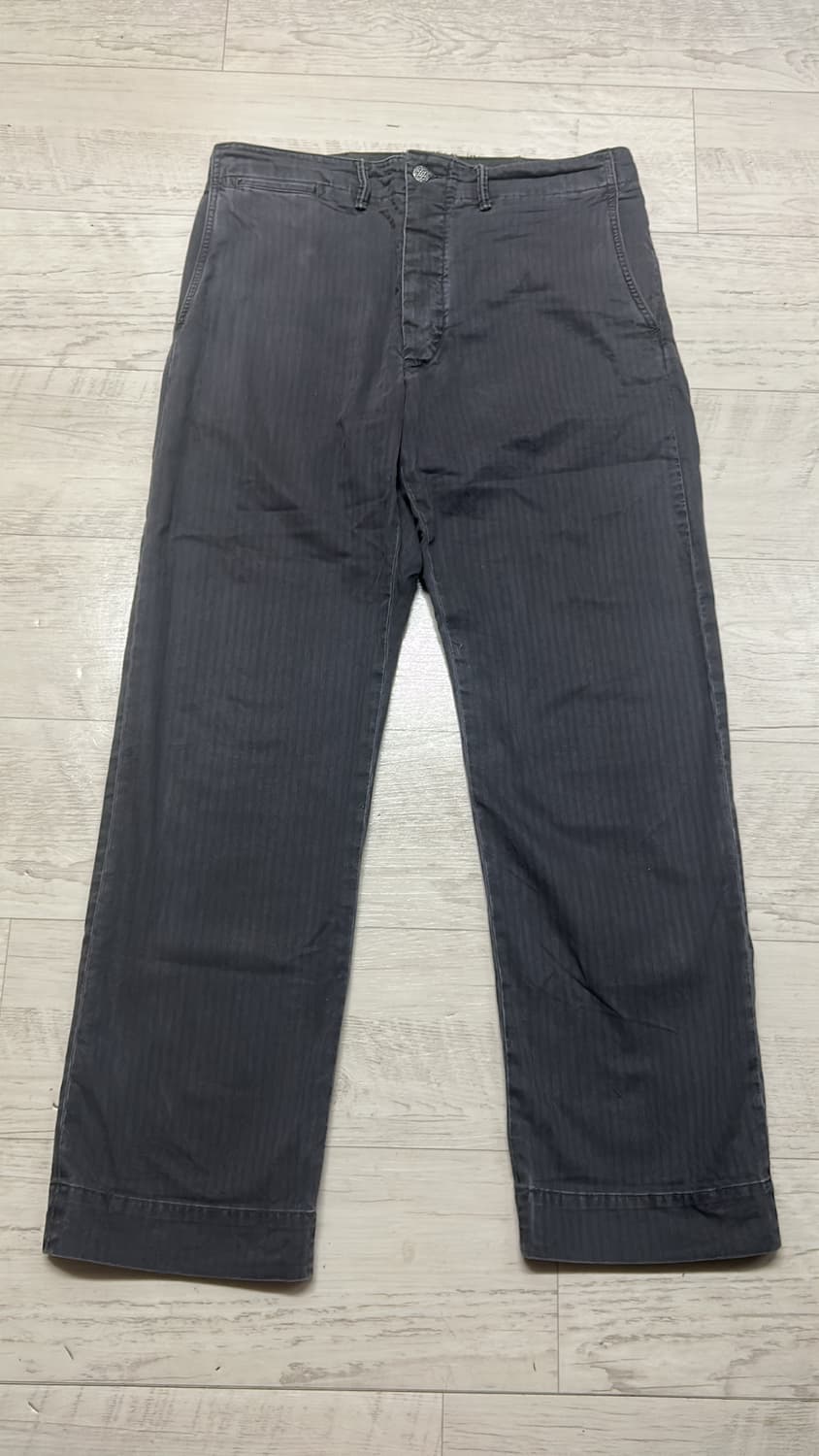 RRL 해링본 퍼티그 가먼트 다이 블랙 32x32 상품이미지1