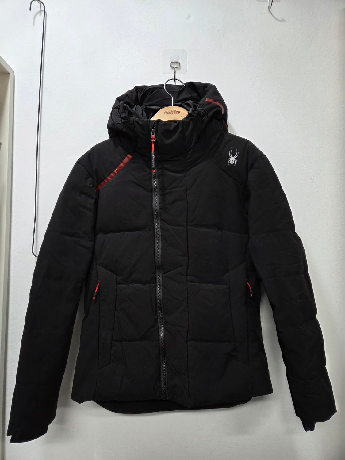 스파이더 블랙 구스 패딩 여성 점퍼 S Y2K  상품이미지1