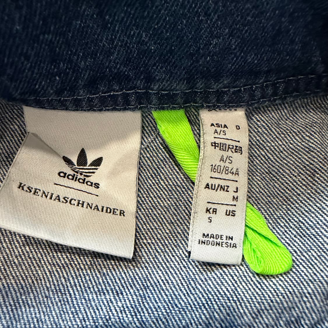 아디다스 데님 패치워크 트랙탑 상품이미지3