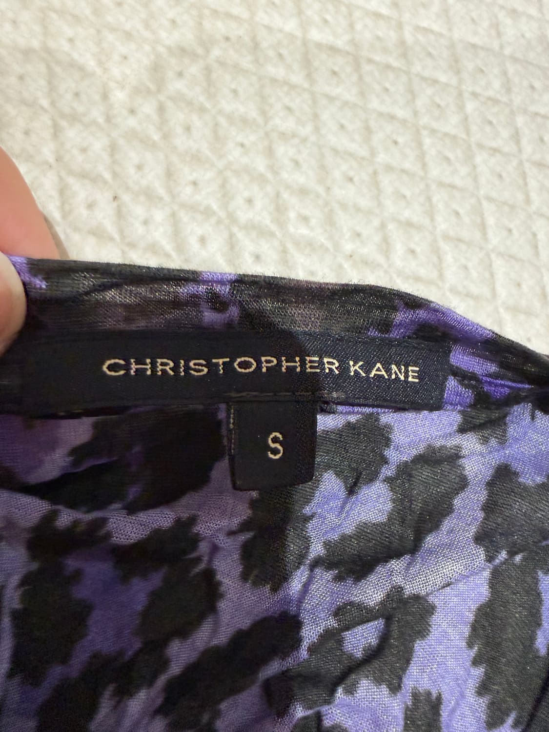 크리스토퍼케인 레오파드 퍼플 티셔츠 상품이미지6