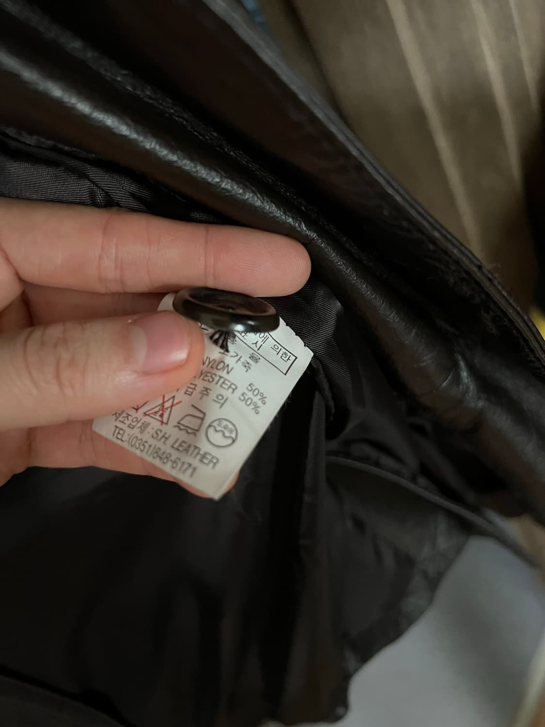 빈티지 브라운 가죽 블레이저 (소가죽) 상품이미지5