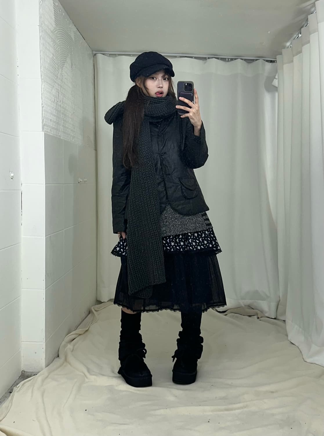 무채색 데일리 니혼진 모리 코디세트 상품이미지1