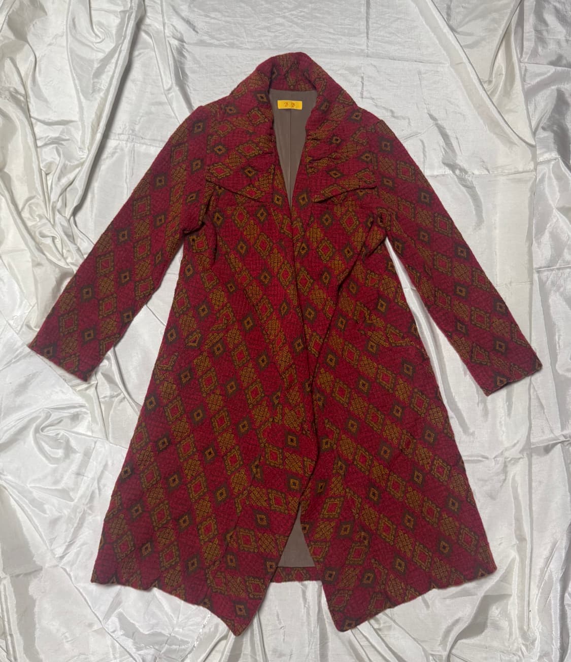 Archive Mode Navajo Design Red Wool Coat 상품이미지1
