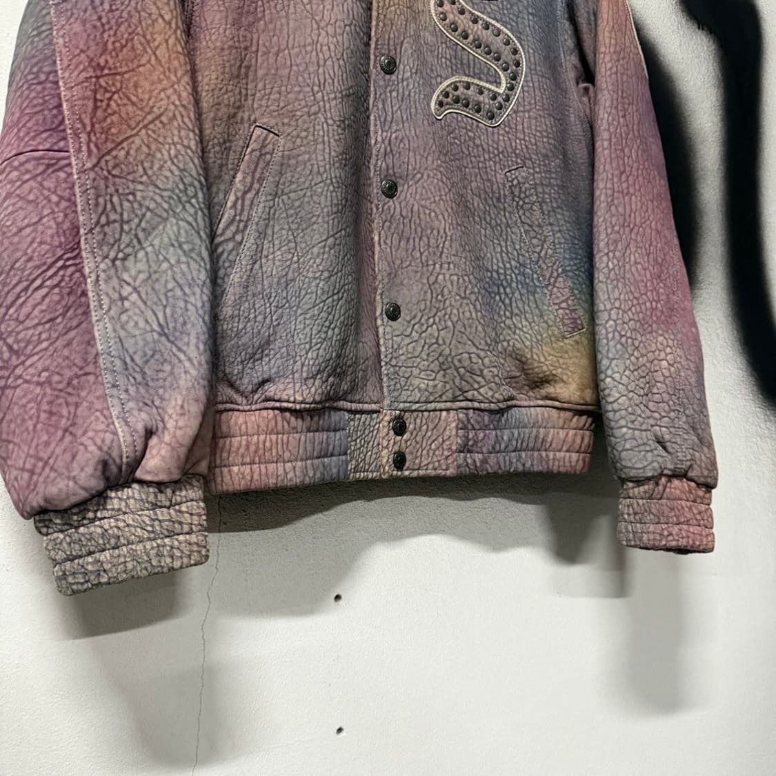 슈프림 페블드 램스킨 레더 바시티 상품이미지4