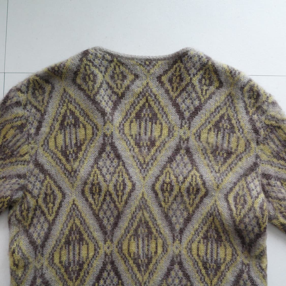 니들스 모헤어 가디건 다이아몬드 베이지 M 상품이미지8