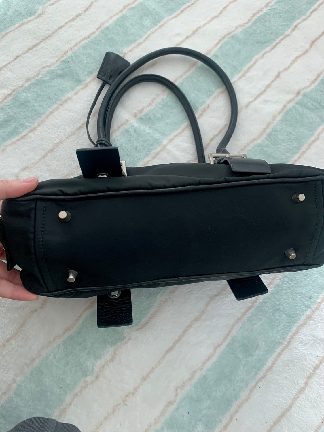 프라다 바게트백 볼링백 가방 상품이미지7