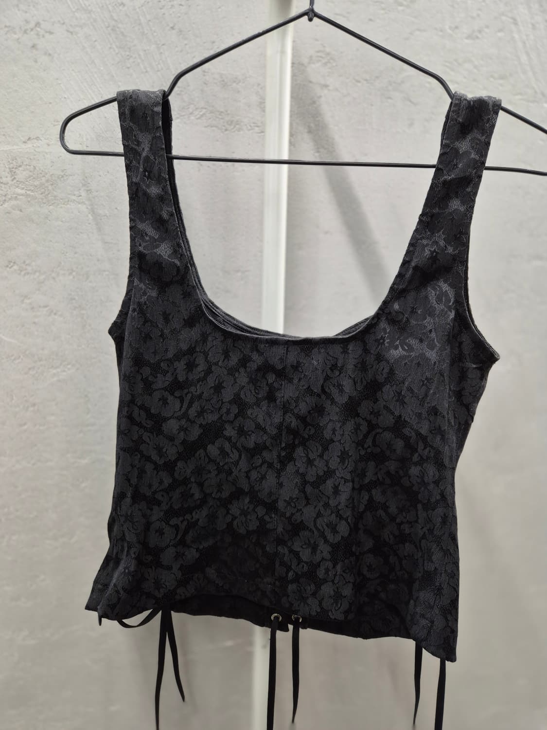 Loulouseoul 블랙 레이스 코르셋 탑 상품이미지3