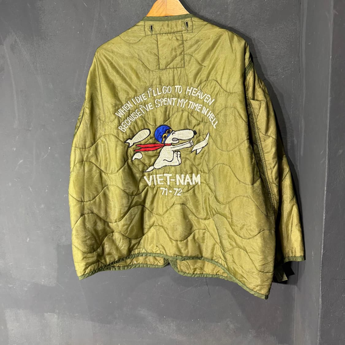 빈티지 m65 스누피 밀리터리 라이너 (L) old_8381 상품이미지1