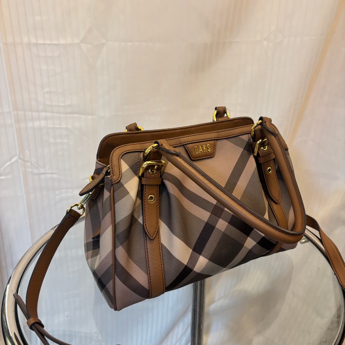 정품 닥스 체크 투웨이 토트백     상품이미지2