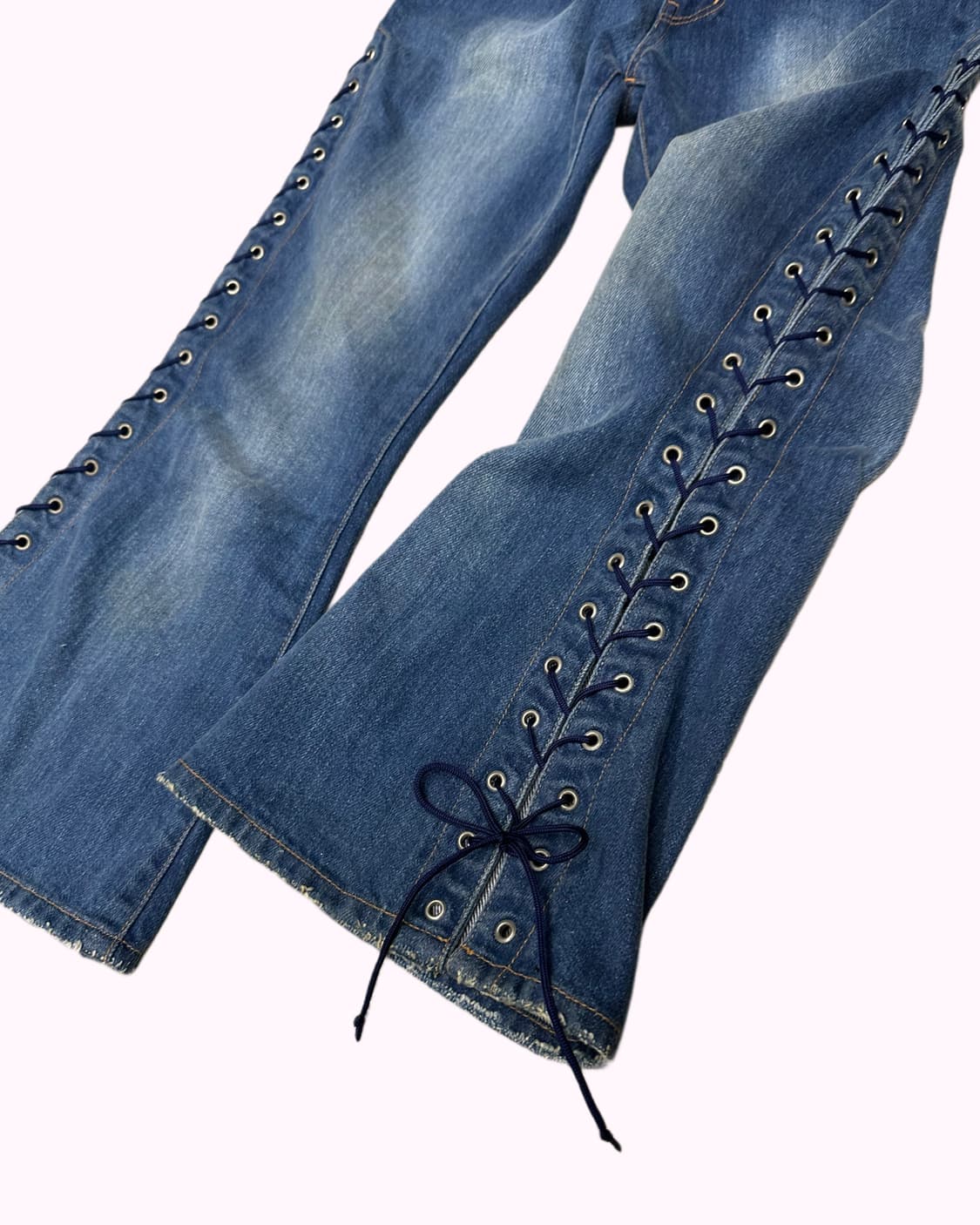 lace-up low-rise capri jean 상품이미지4