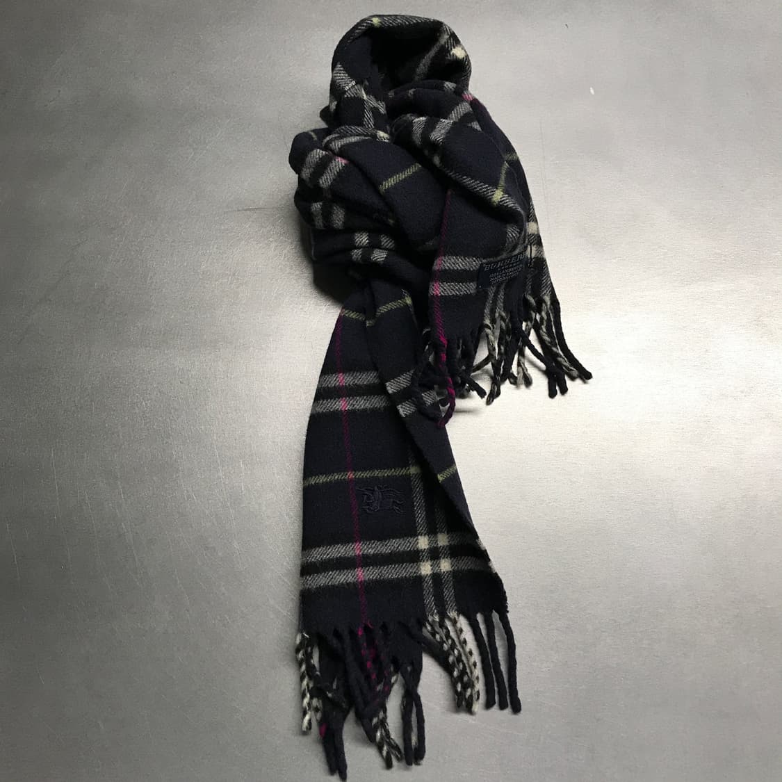 버버리 정품 램스울 머플러 네이비 상품이미지1