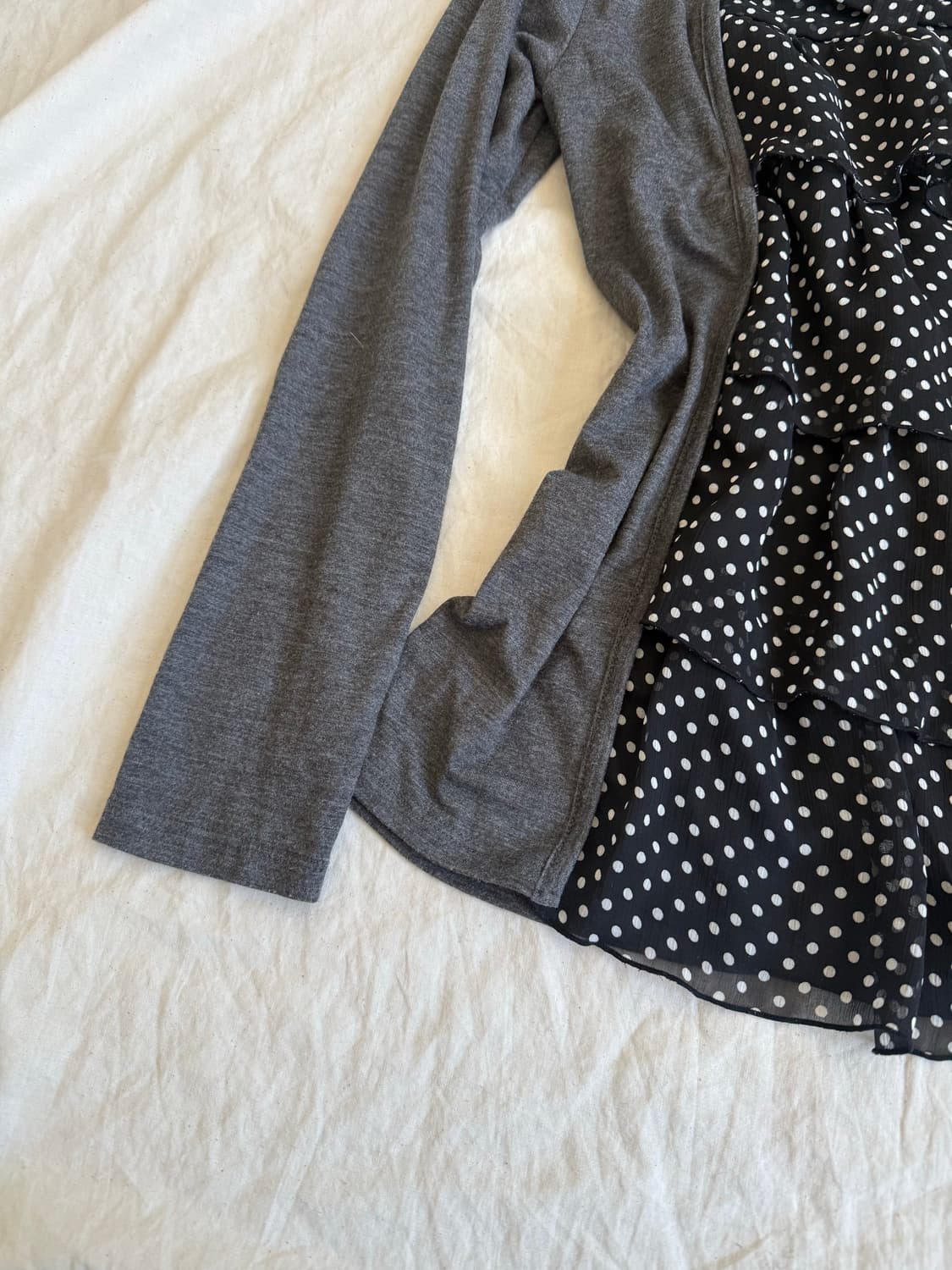 차콜 공겜여주 갸루 러블리 긱시크 블라우스 탑 상품이미지2