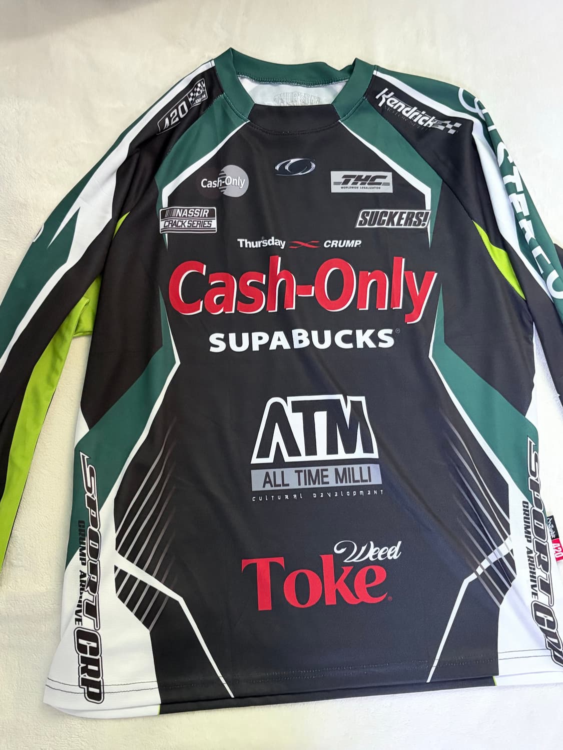 THURSDAY420 x CRUMP 패러디 레이싱 져지 [블랙] 상품이미지1