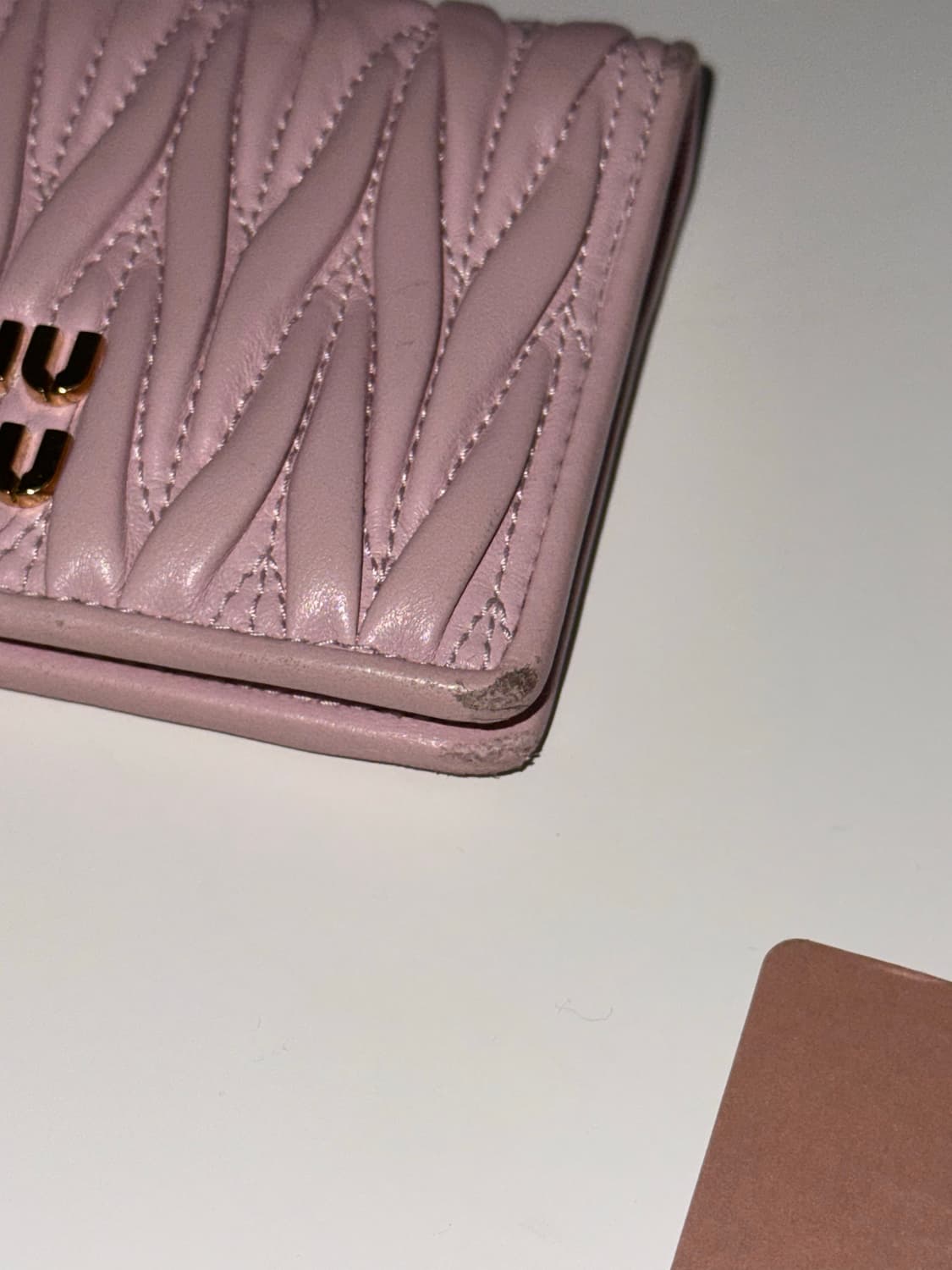 미우미우 카드지갑 핑크 상품이미지5