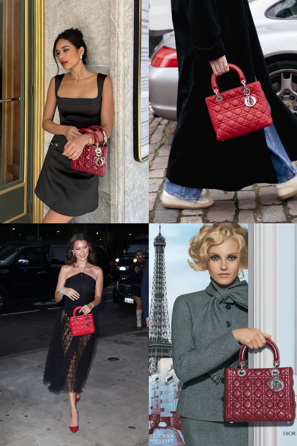 디올 레이디 레드 미디움 상품이미지2