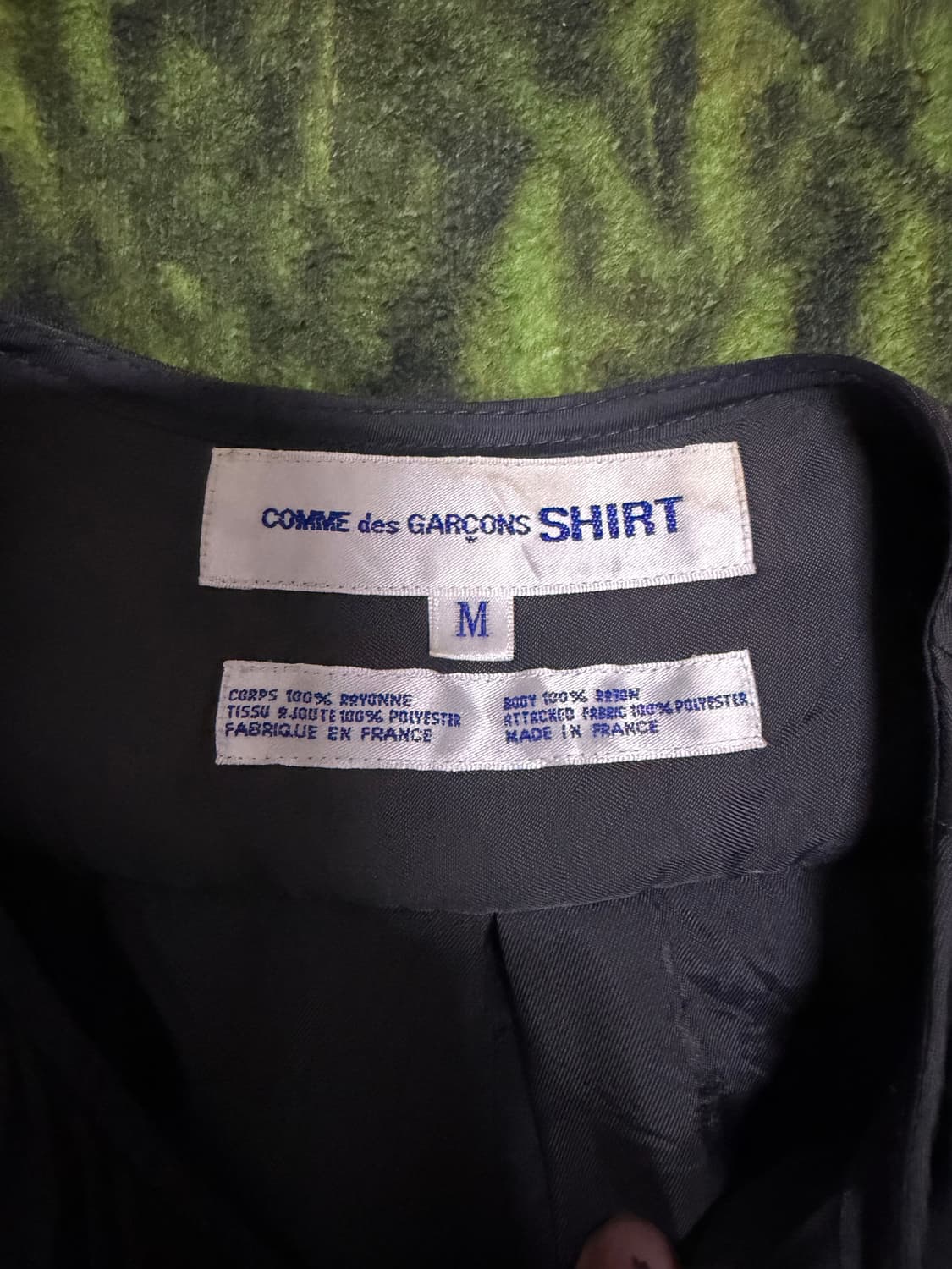 꼼데가르송 셔츠라인 패디드 실크 셔츠 상품이미지2