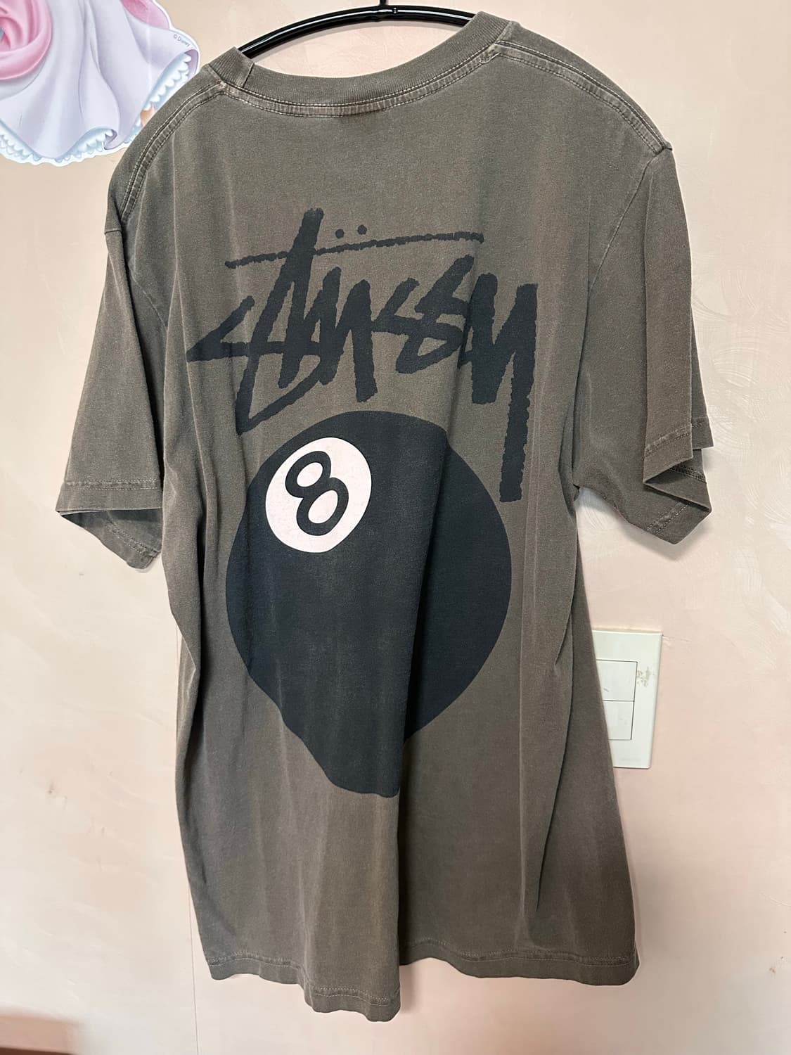 L) 스투시 8볼 피그먼트 다이드 티셔츠 커피 - 22SS 상품이미지6