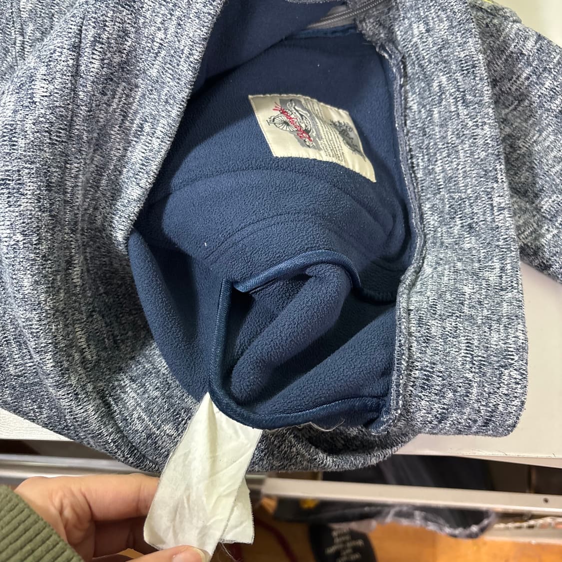 100 빈폴 블루그레이 플리스 후드집업 상품이미지6