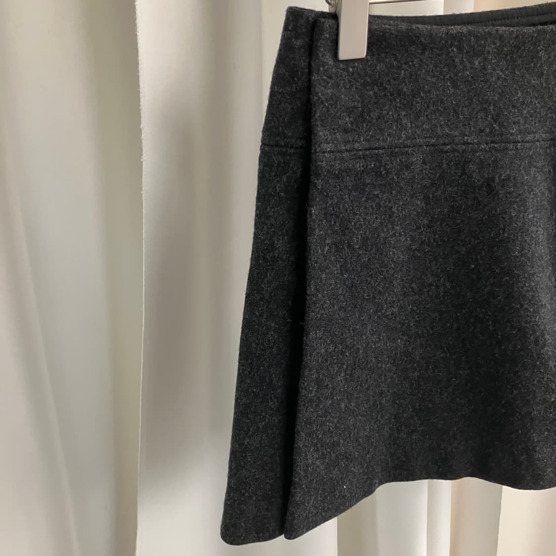 요지야마모토 다크그레이 미니 스커트 1 상품이미지3