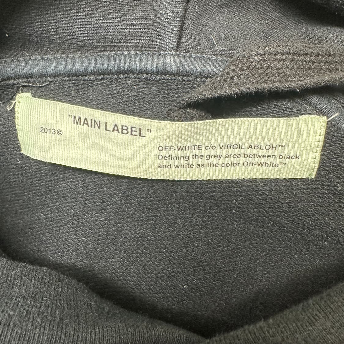 오프화이트 스플릿 후드 티셔츠 상품이미지2