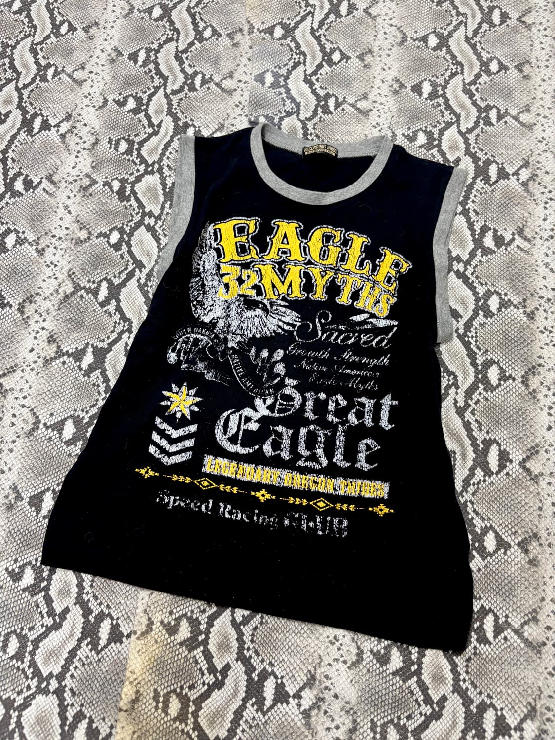 “Vintage” Y2K&Kitsch Mood Print Black Sl 상품이미지2