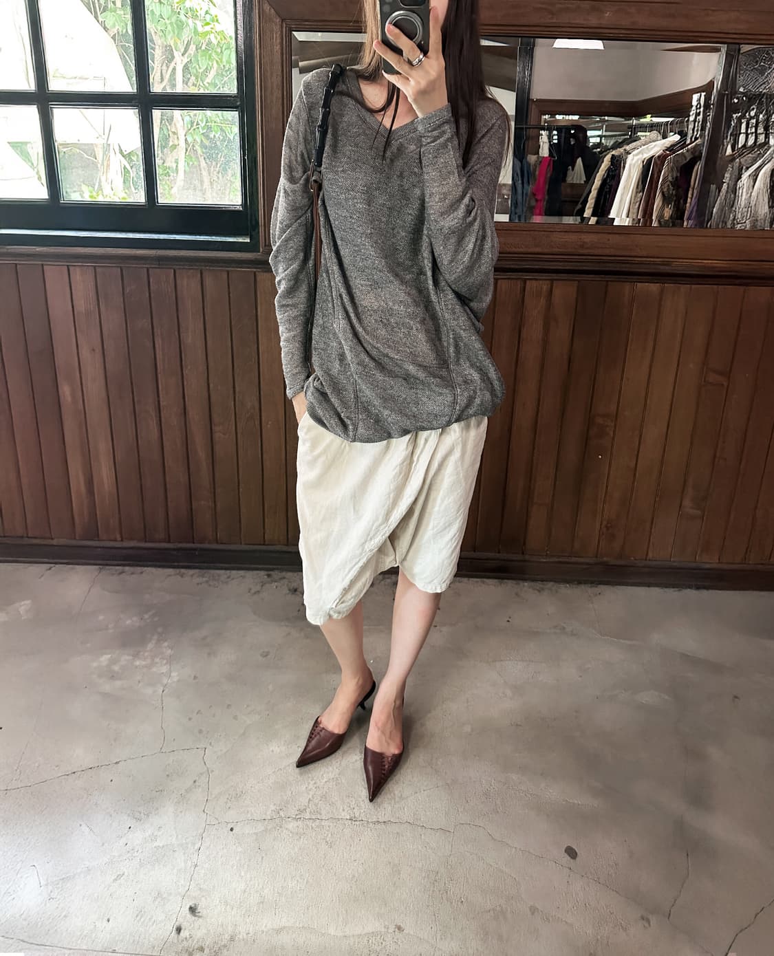 KAPITAL cotton wrap wide shorts 상품이미지1