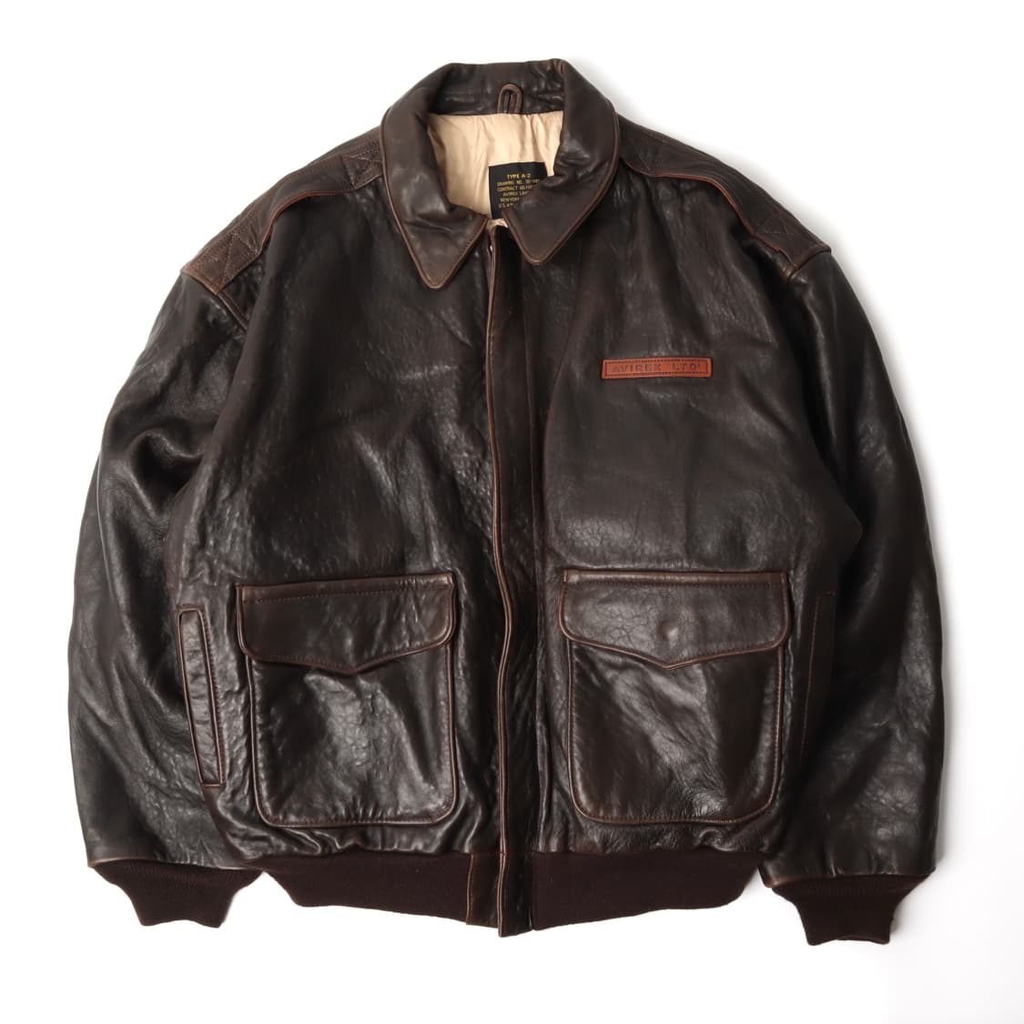 아비렉스 90s ltd 타입 A2 레더 자켓 상품이미지1