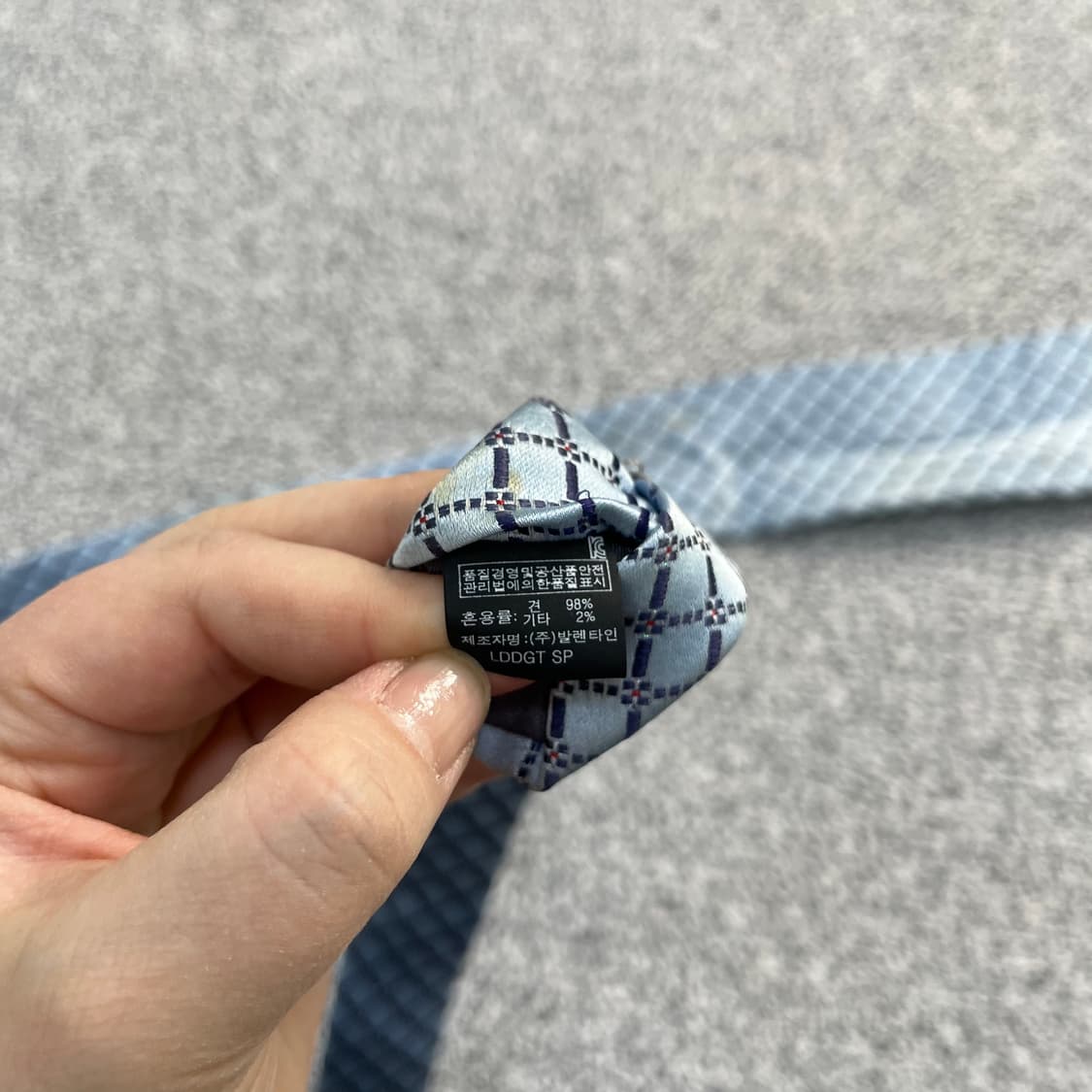 F 닥스 패턴 넥타이 (오염) 0326M 상품이미지3