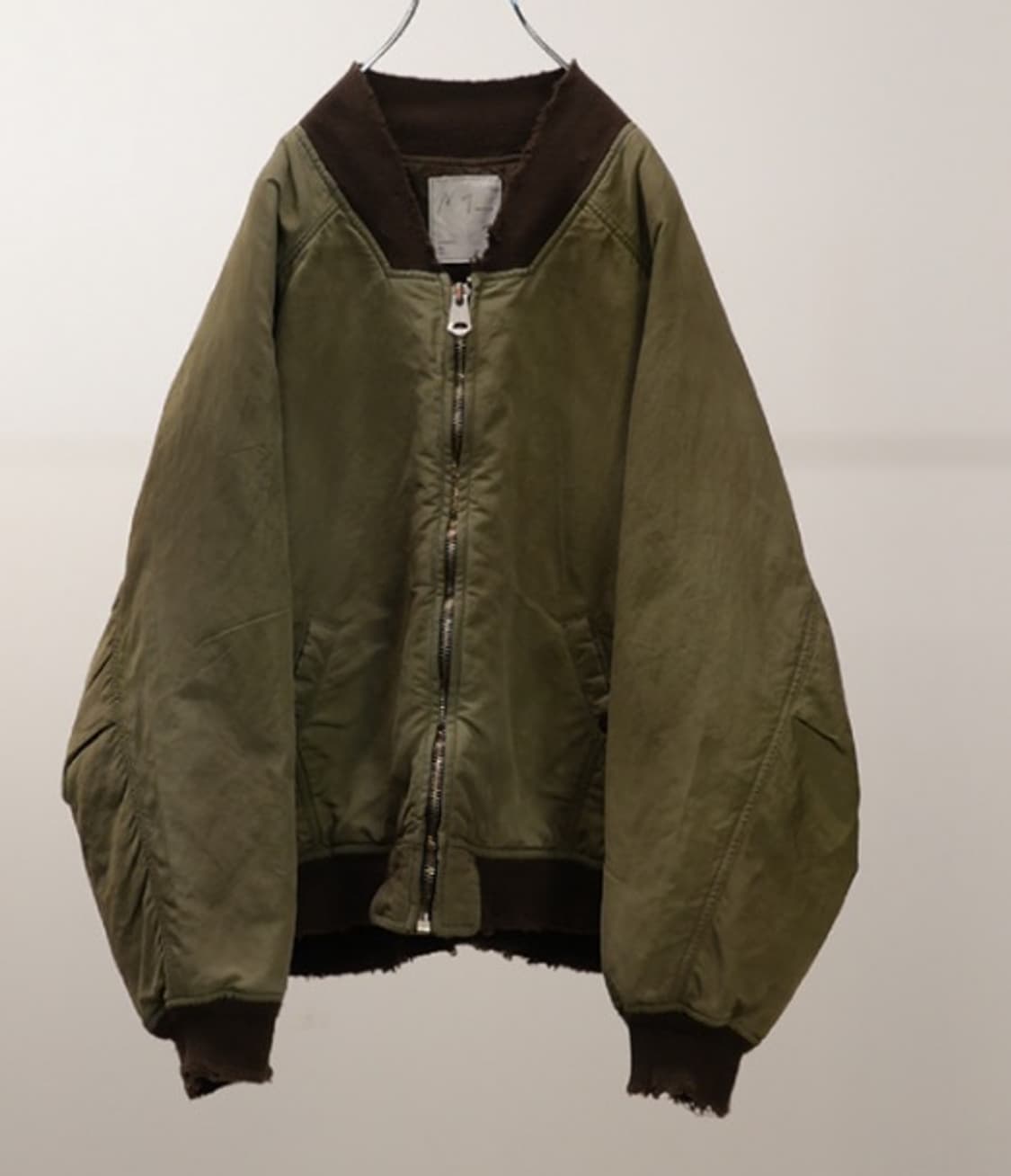 [3] 안셀름 페이디드 봄버 자켓 카키 상품이미지1