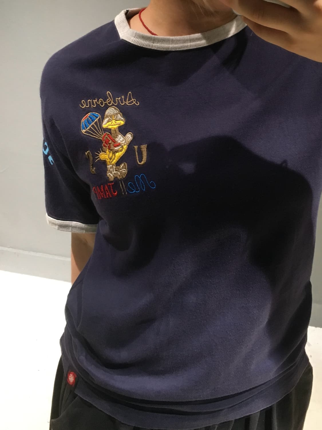 Lettering detail ringer tee 상품이미지3