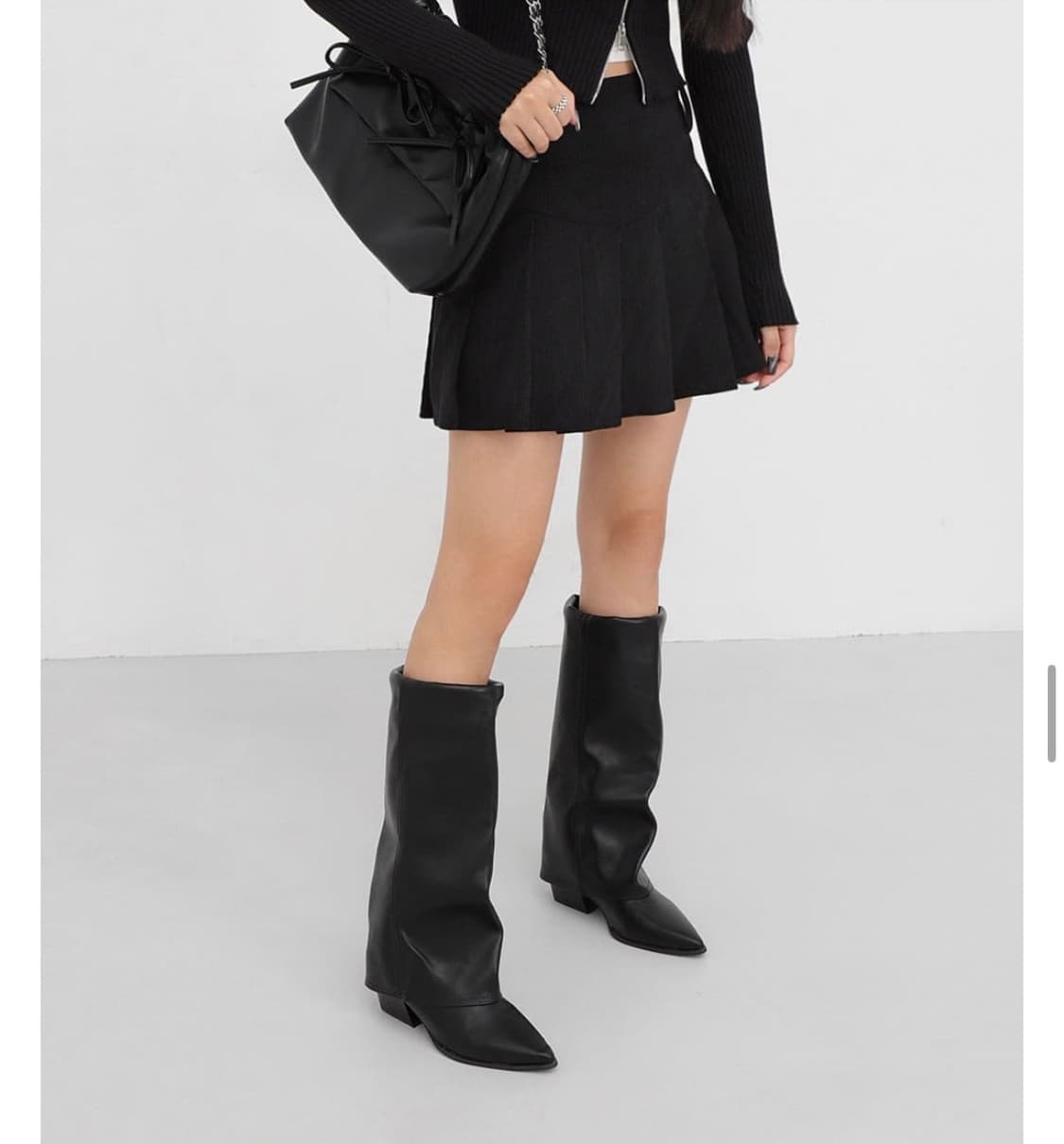 택포)새상품)폴딩 롱부츠/235 피 상품이미지5