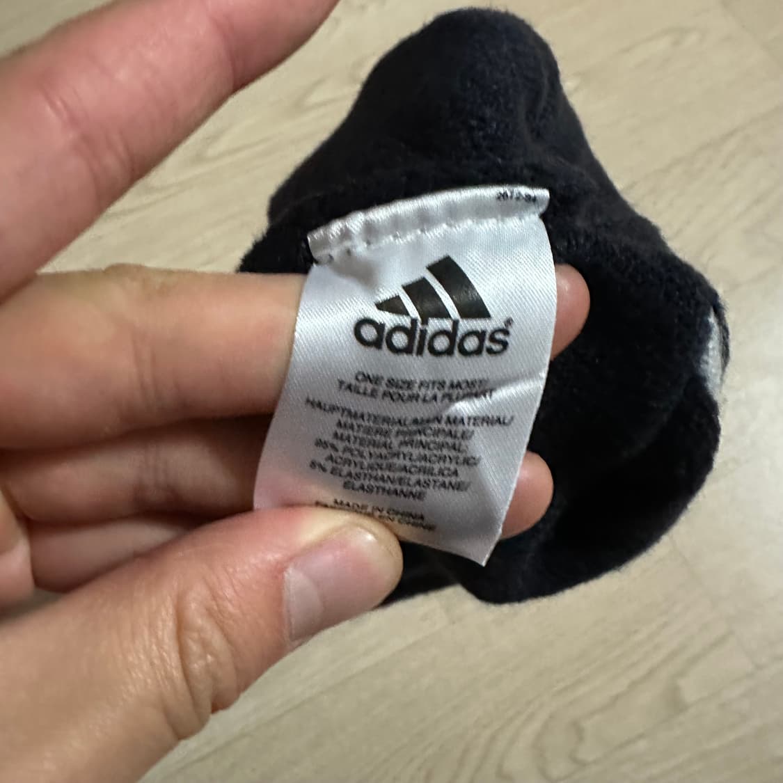 아디다스 삼선 비니 블랙 상품이미지3